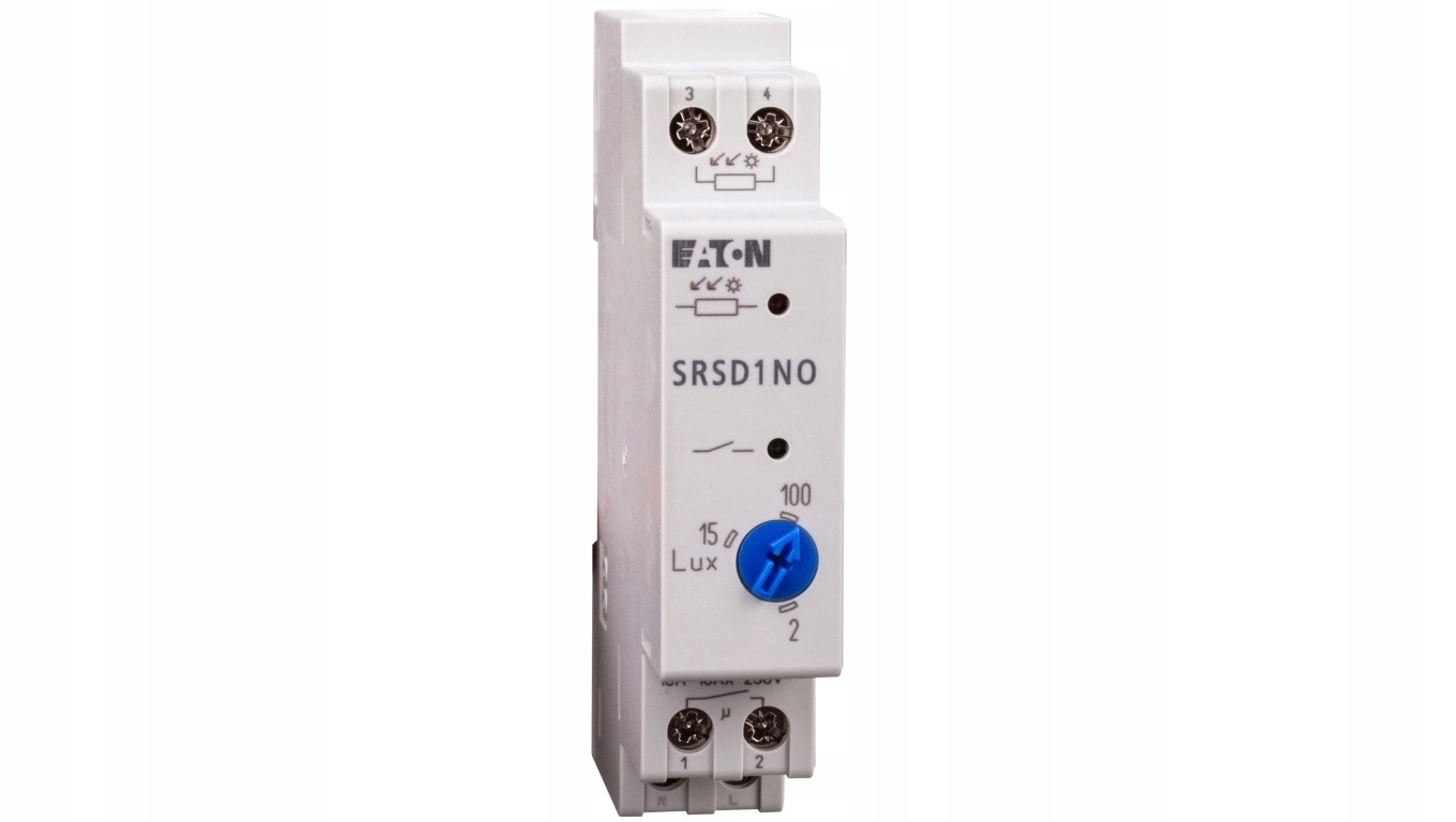Súmrakový spínač 16A 230V 2-100 lx DIN SRSD1NO