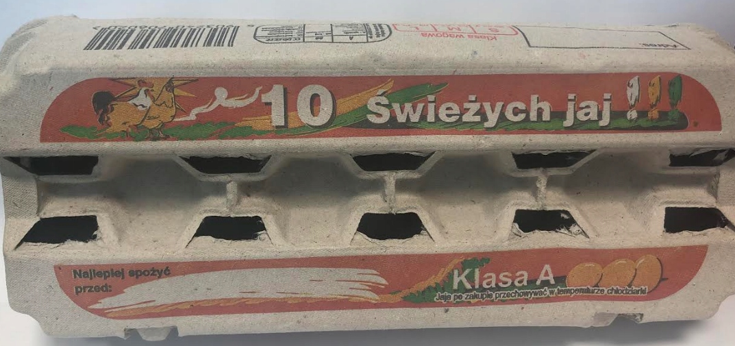 Plastové výlisky na balenie vajec, 180 ks.