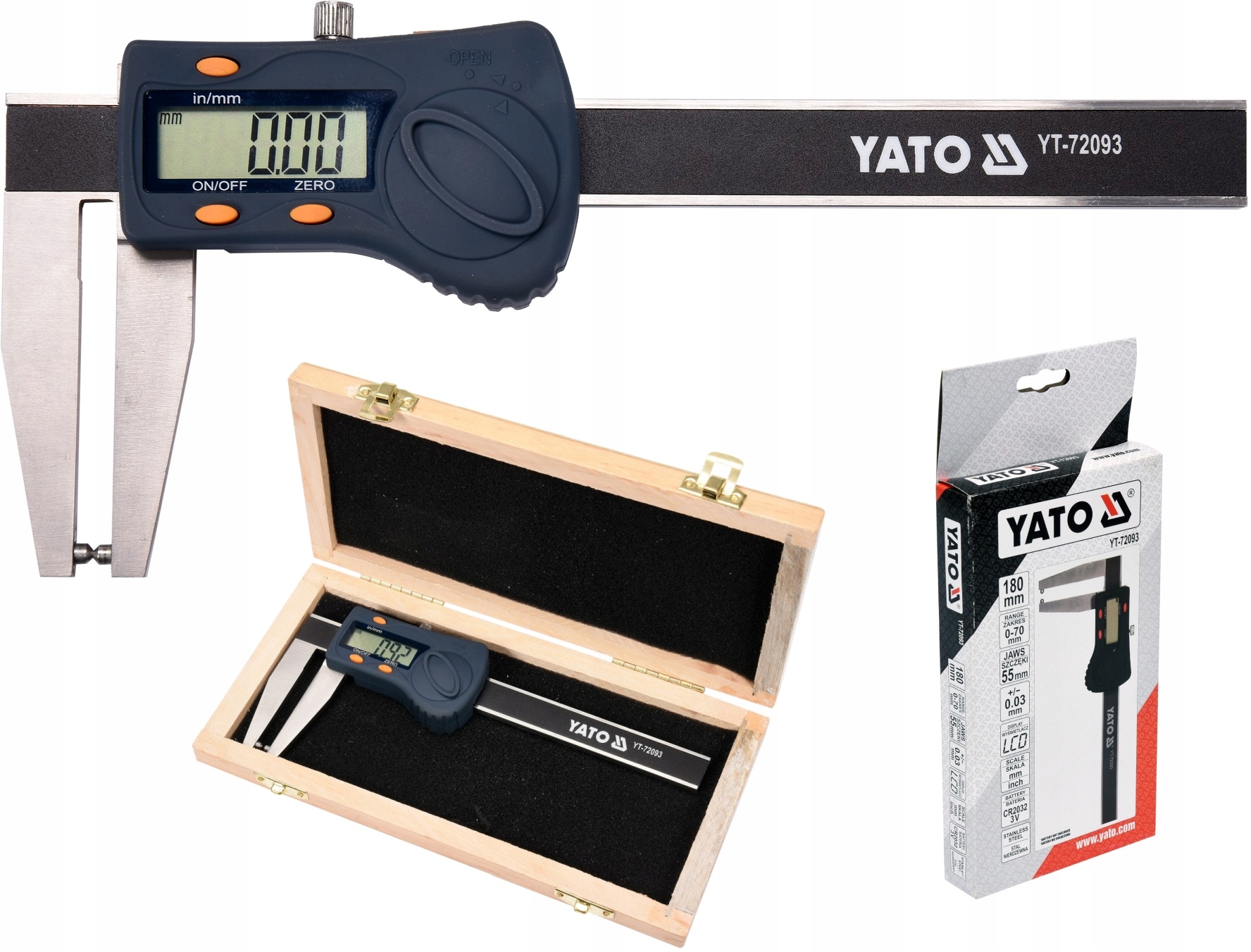 Elektronické strmeň Yato 180 mm