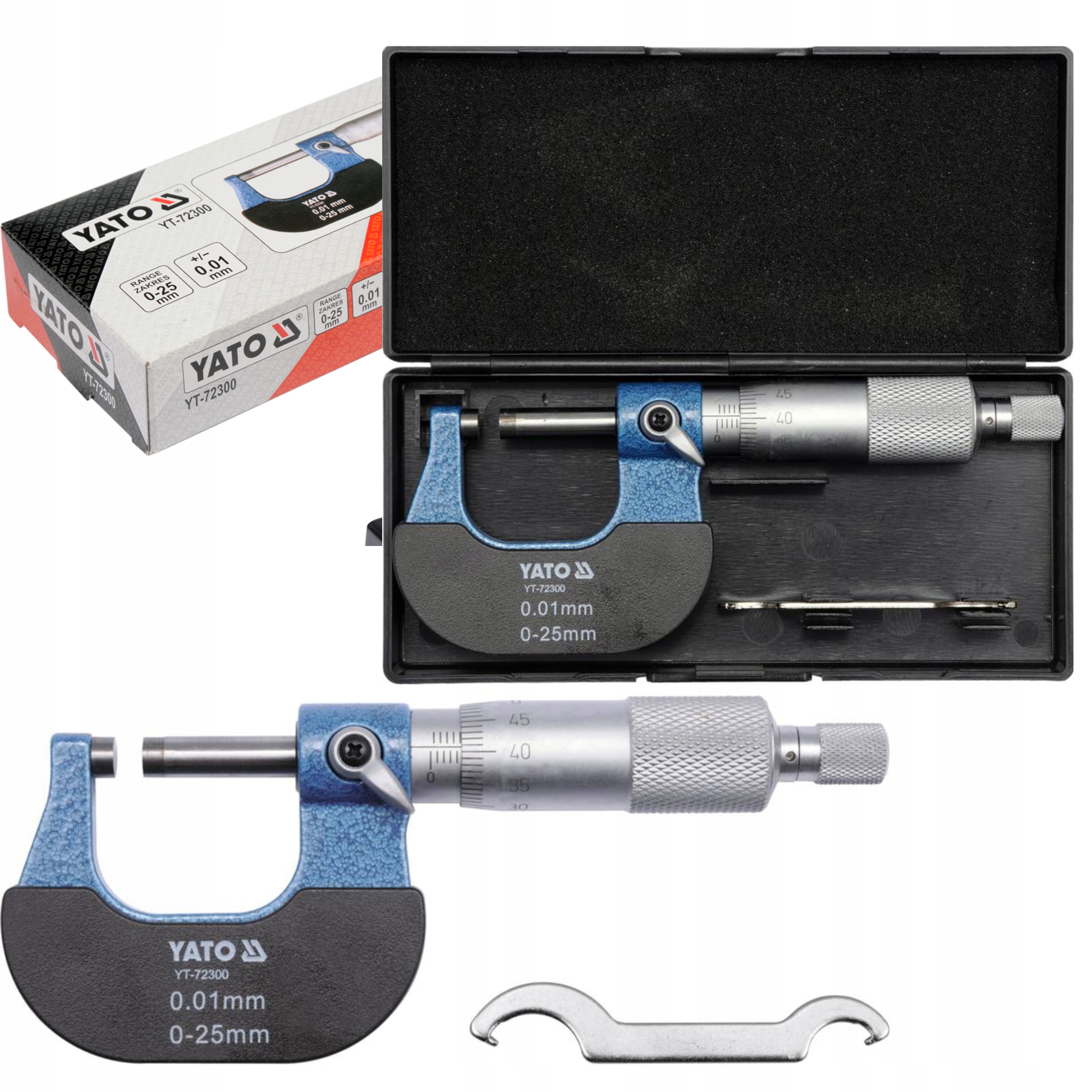 Mikrometr Yato 0,1-25 mm