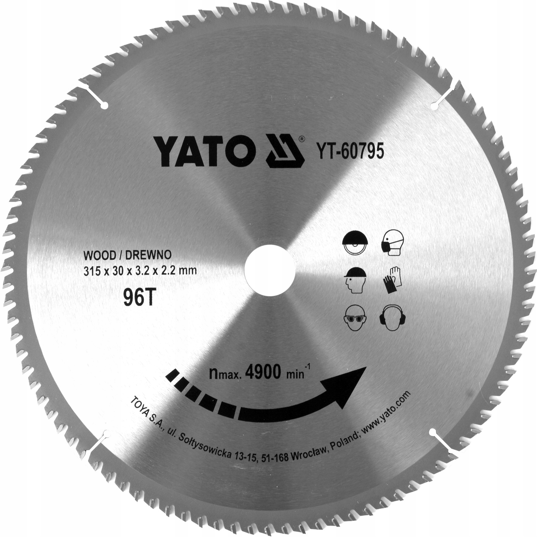 YATO DREVENÝ ŠTÍT 315X96TX30MM