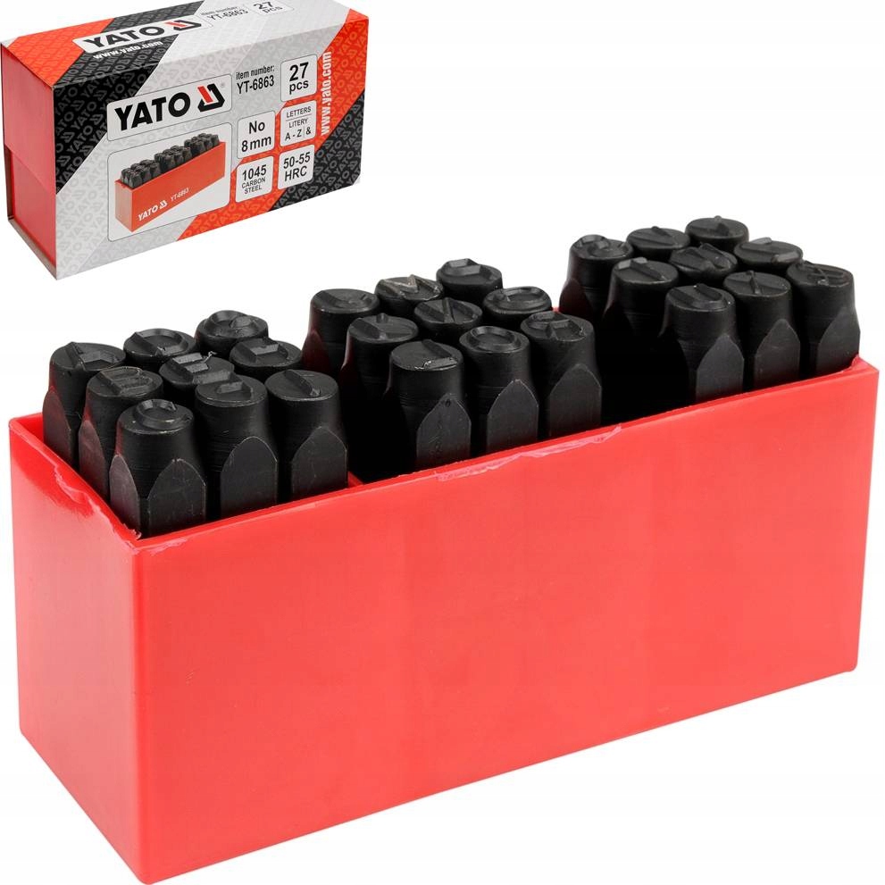 YATO NUMERICKÉ OZNAČOVAČE LISTOV 8MM 27 KS