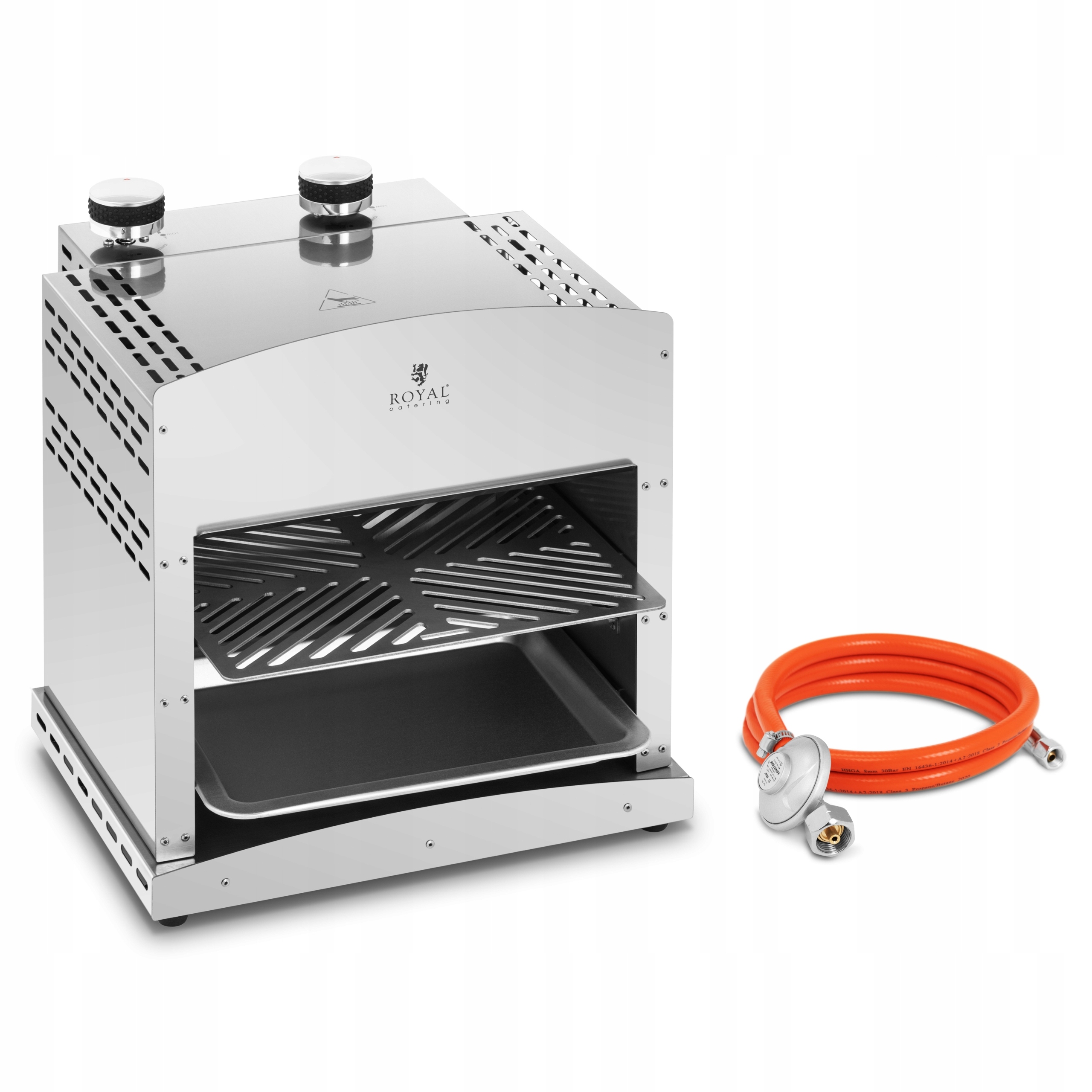 SADA PLYNOVÉHO GRILU 800 ° C 7800 W + REDUKCIA Ø8 MM
