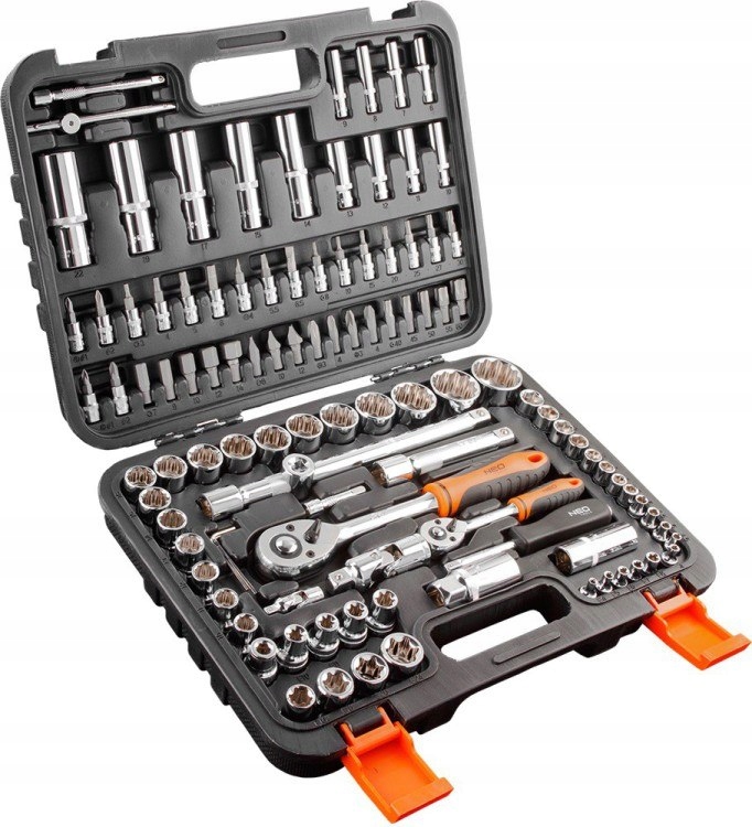 Sada nástrčných kľúčov 1/2 ", 1/4" "110 ČASTÍ