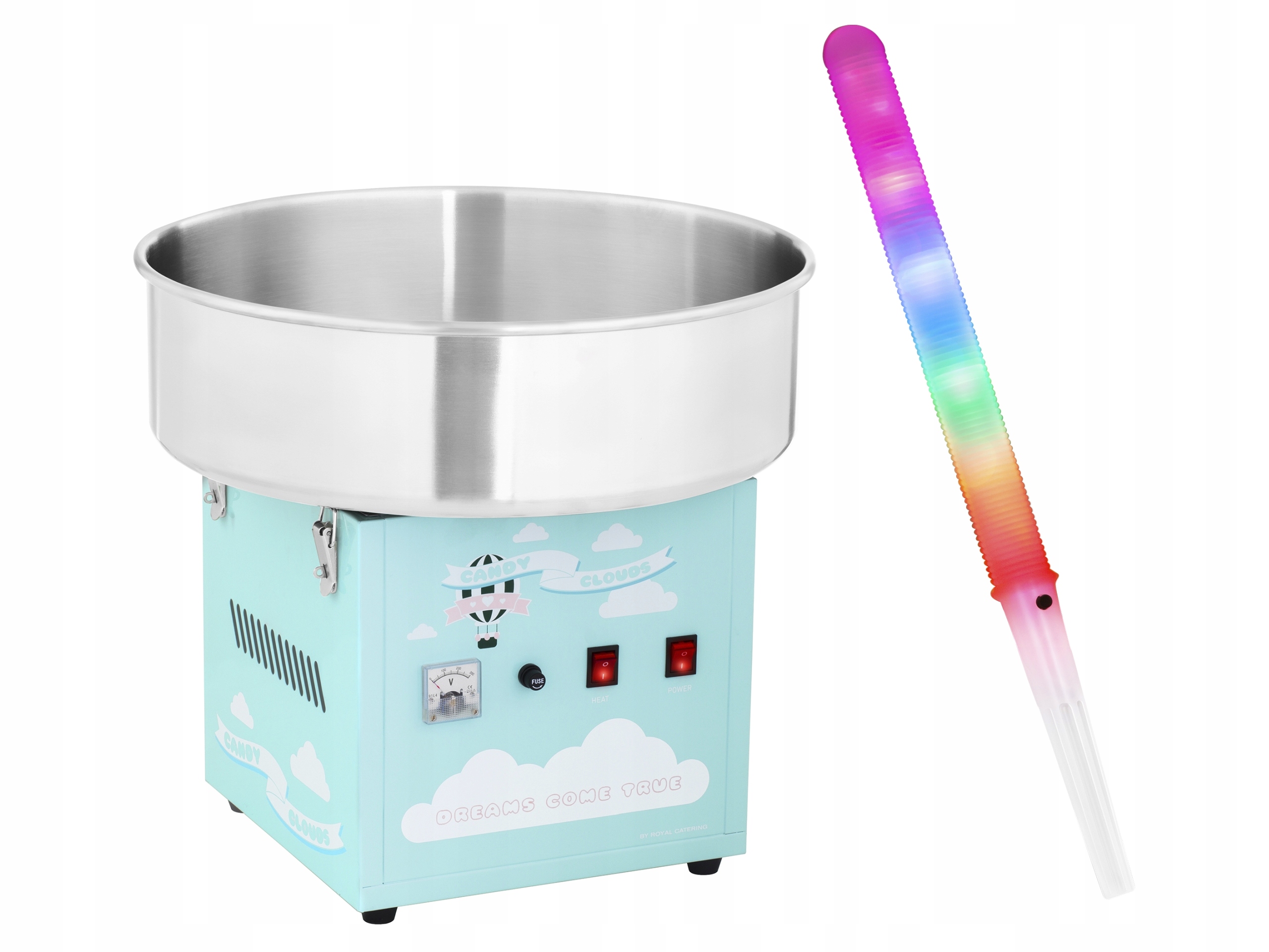 VODEODOLNÁ STROJOVÁ SADA 52CM TYRKYSOVÉ LED PRUTY