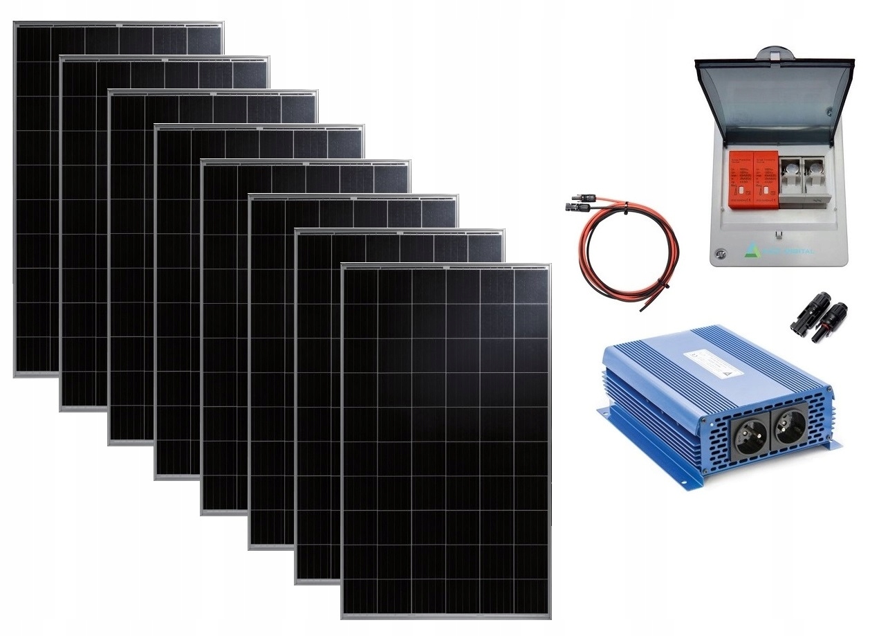 SOLÁRNY ZVÝŠENIE 2 560 W SÚPRAVA VODY 8xPV + PROT