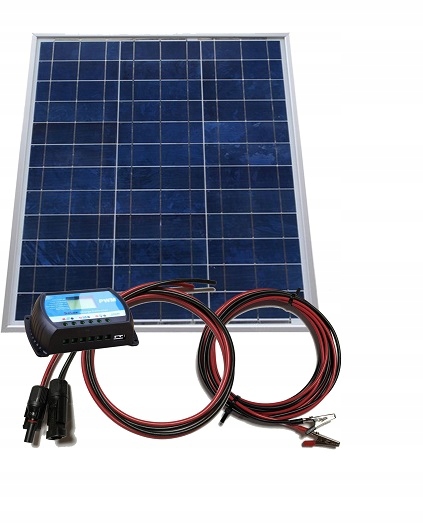 SOLAR KIT 50W 12V PANELOVÝ REGULÁTOR CAMPEROVÝ Čln