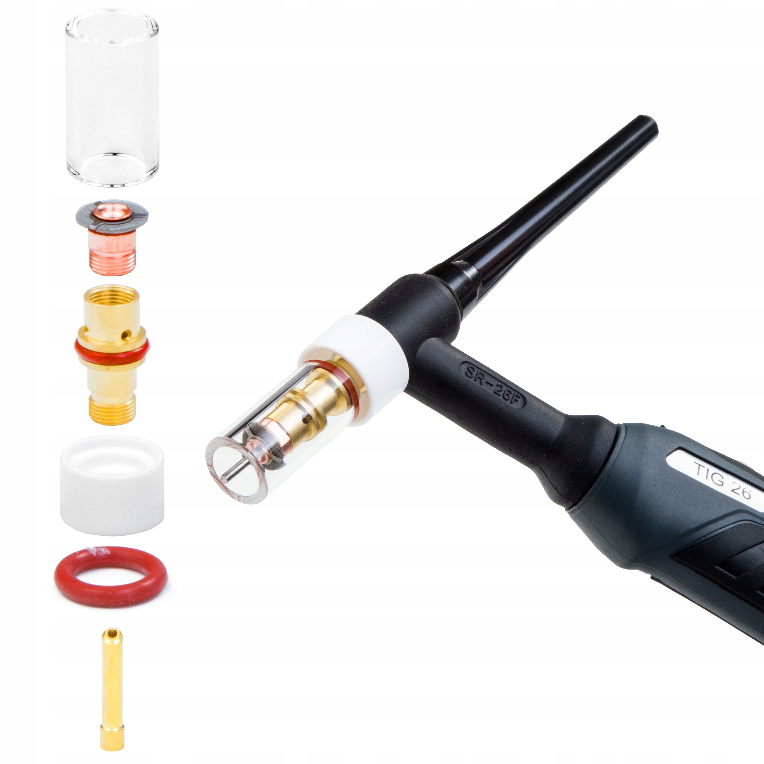 TIG QUARTZ SC KIT GLASS 1,6 mm plynová šošovka