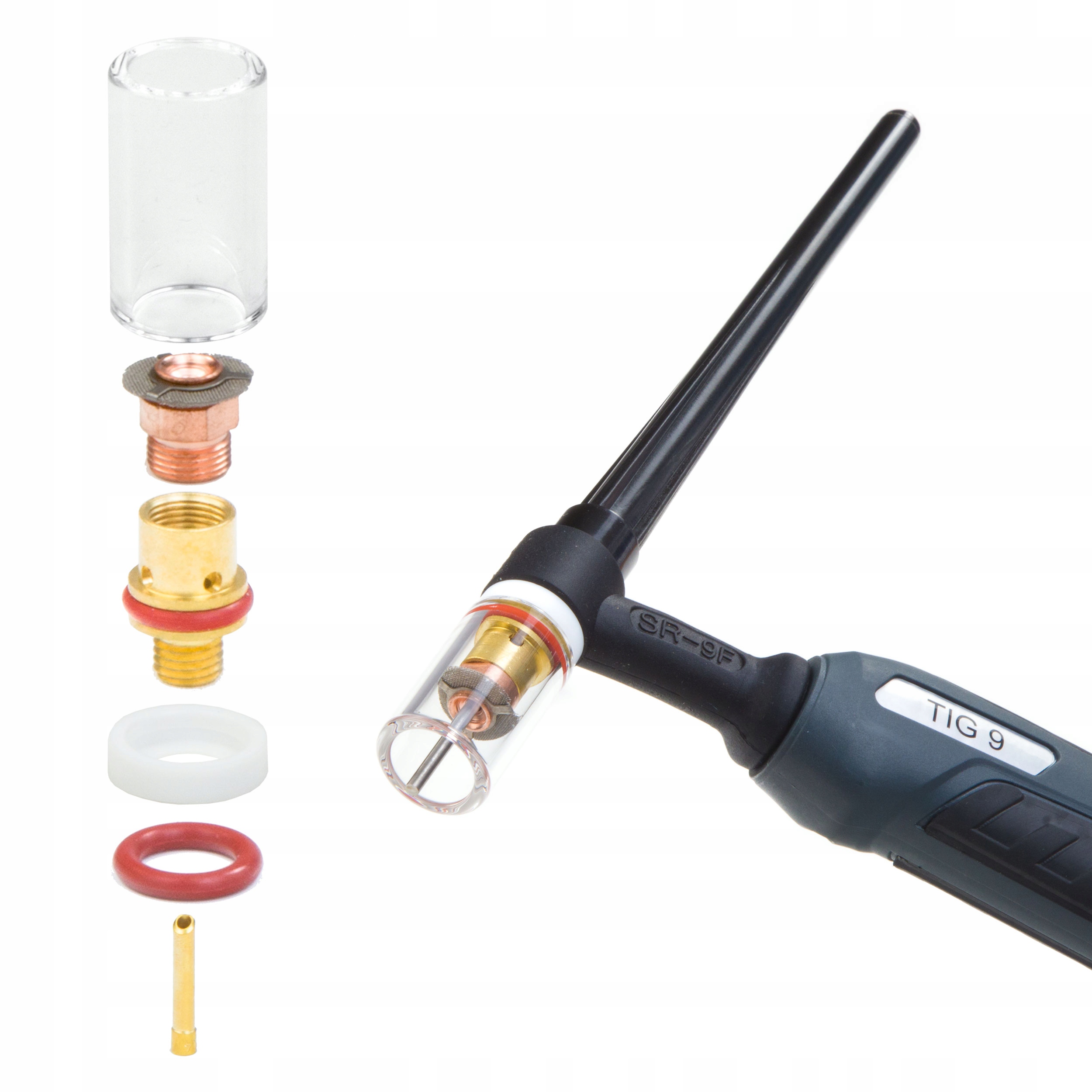 TIG QUARTZ SC KIT SKLO 2,4 mm plynová šošovka