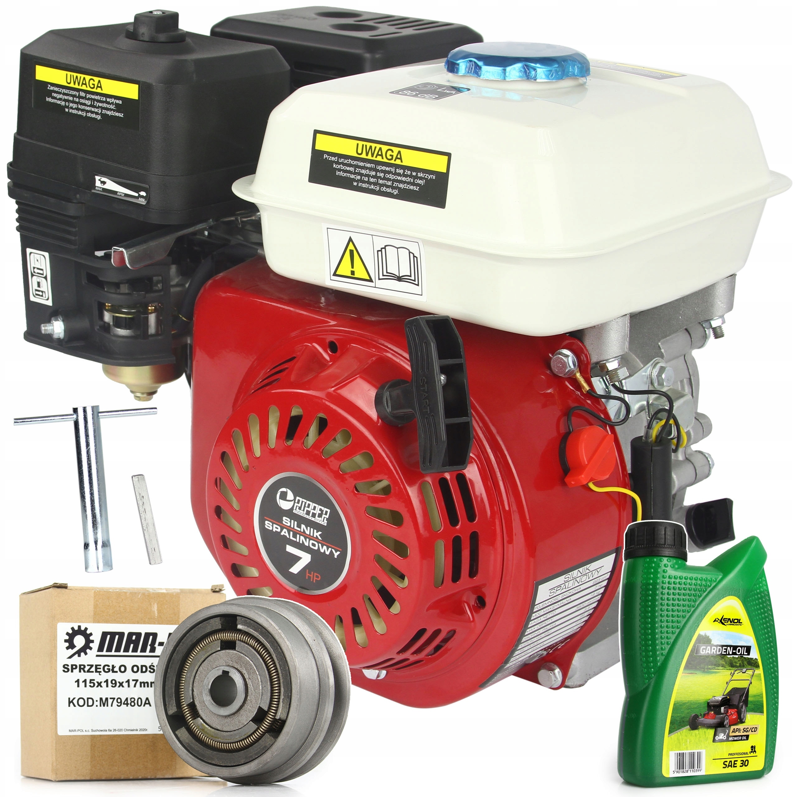 Spaľovací motor Mar-pol Ripper GX160 4,8 kW + zahusťovadlo MAR-POL M79481A