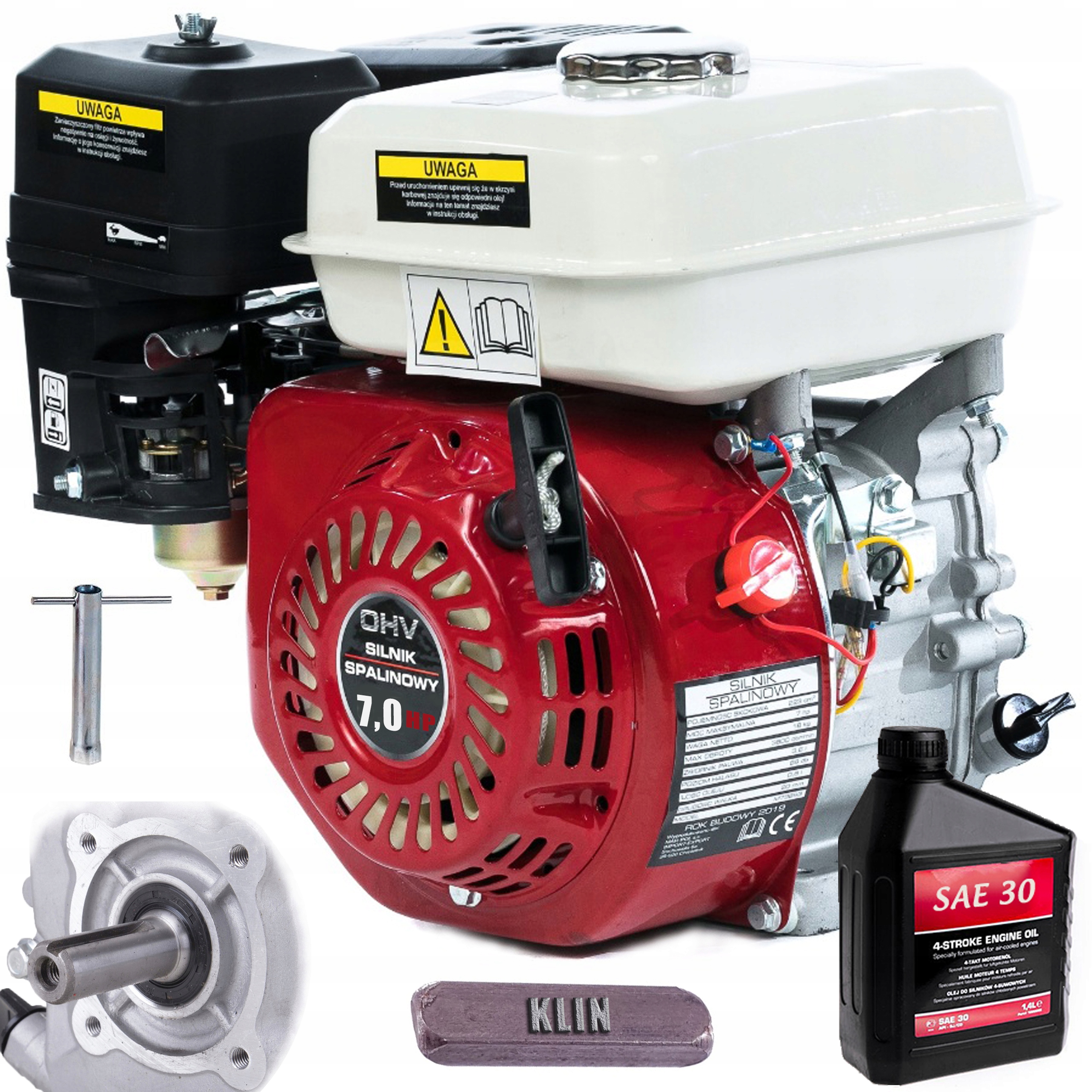 Spaľovací motor LEX 5,07 kW + DCS MOTOL OLEJ DO ZÁHRADNEJ SEKAČKY 4T SAE30 0,6L