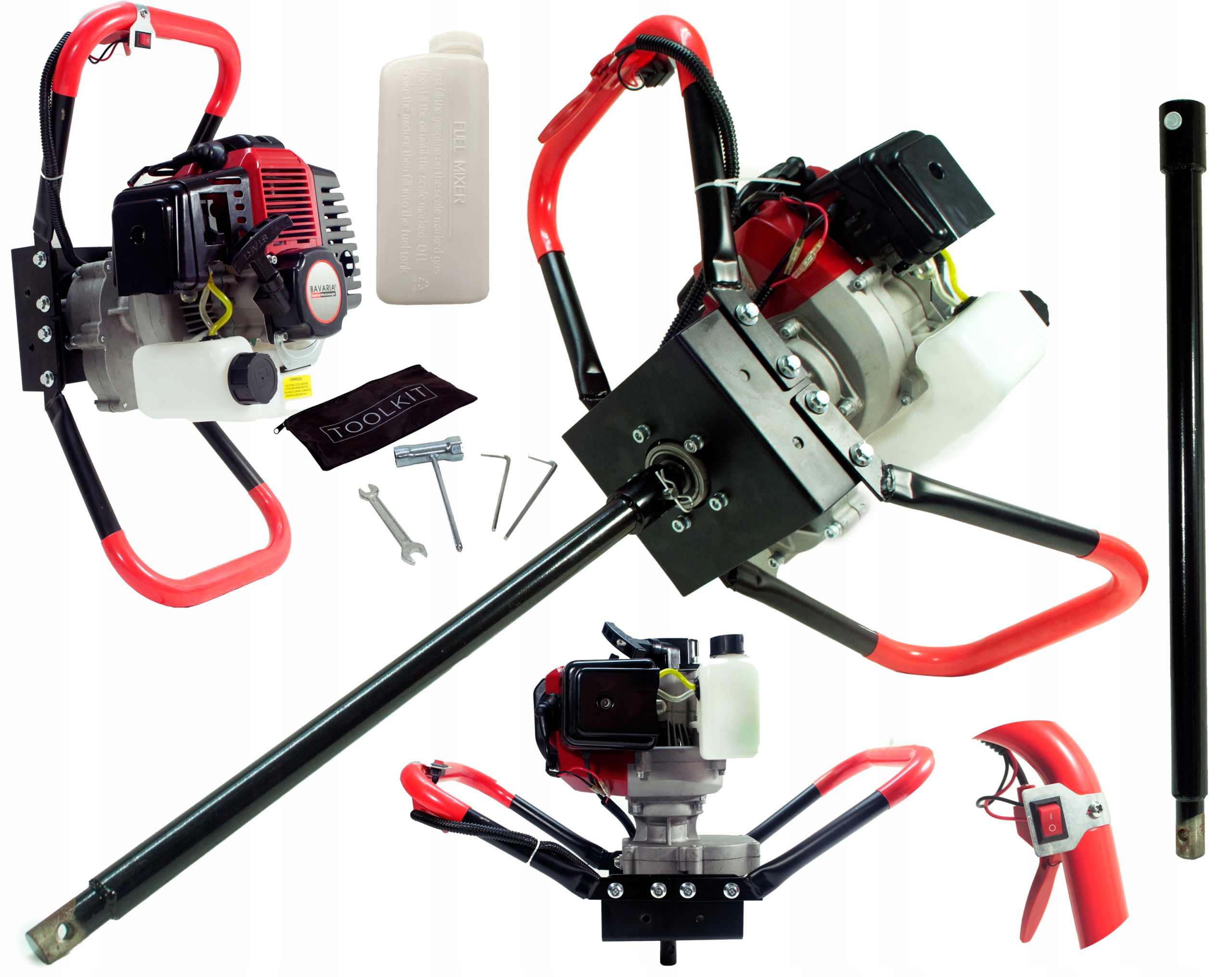 SPAĽOVACÍ MOTOR, VŔTACIA SÚPRAVA, PREDLOŽENIE 50CM