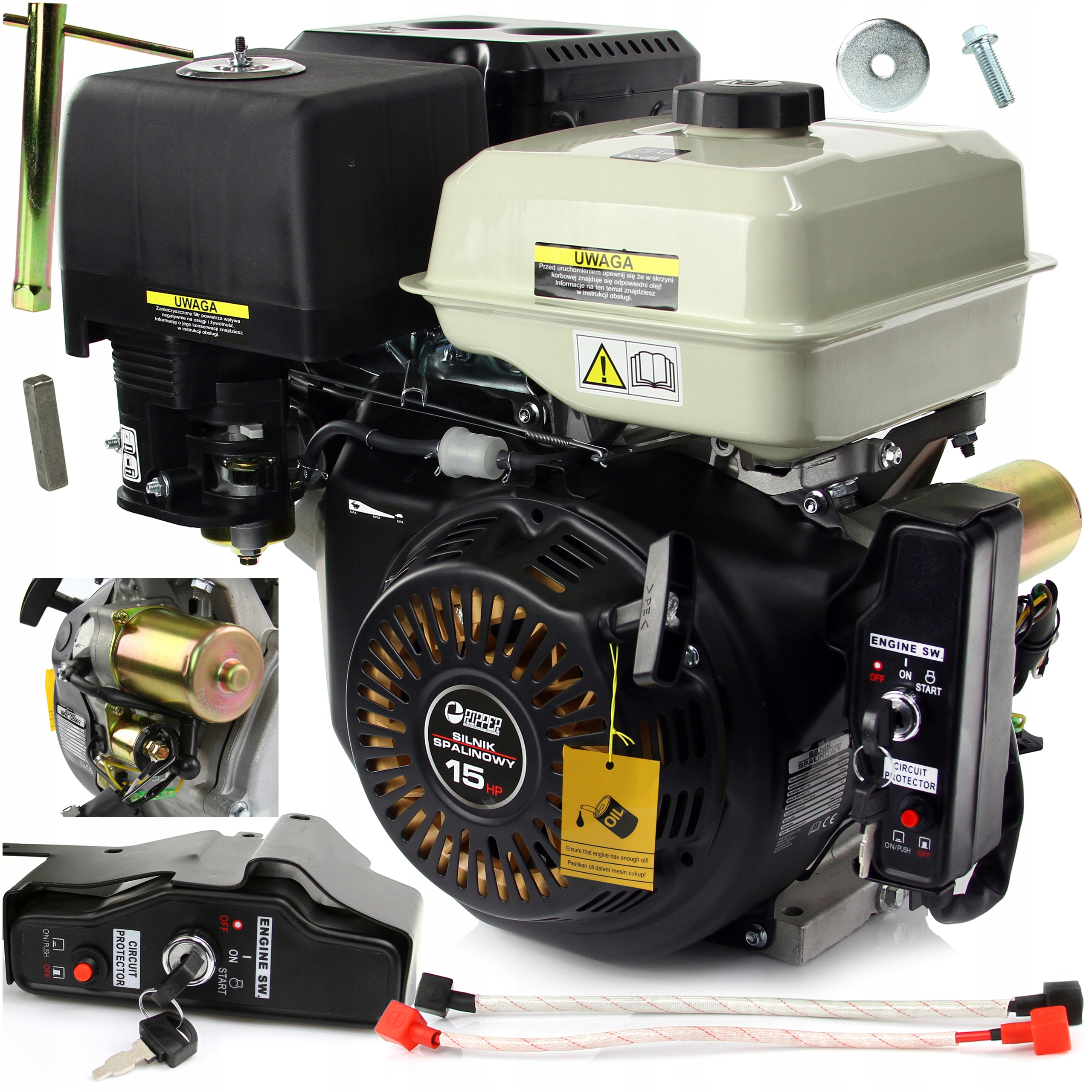 KOMUNIKAČNÝ MOTOR gx390 HRIADEĽ 25mm 15HP ŠTARTÉR