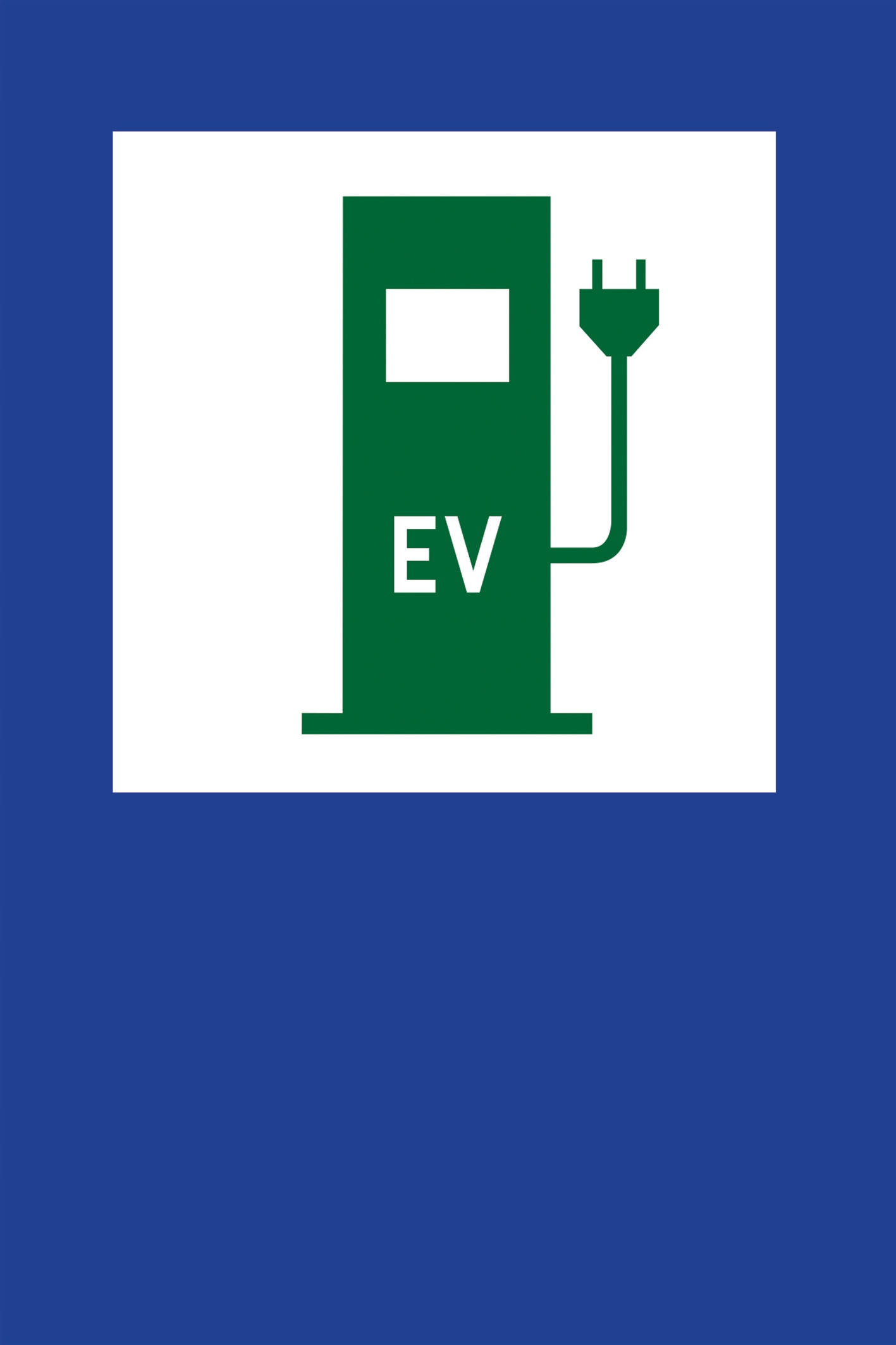 SIGN D-23c EV NABÍJACÍ BOD DIBOND PARKING 60x90