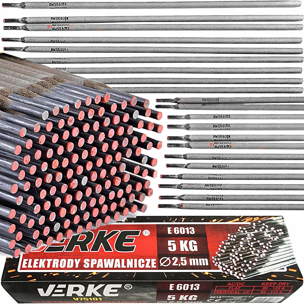 Zváracie elektródy 2,5mm 5kg rutil Verke PRO