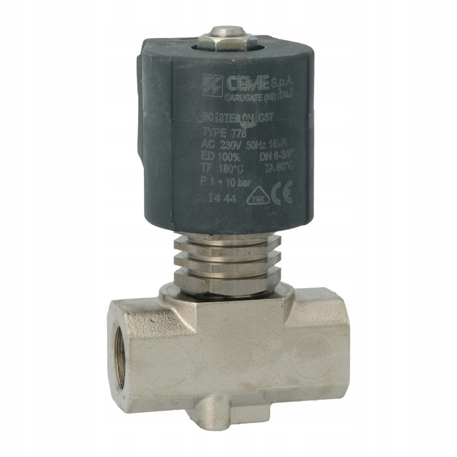 Ventil NC CEME 9013 G 3/8 "PTFE 230V / 50 Hz