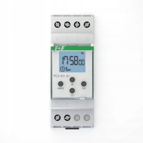 Programovateľné týždenné hodiny NFC PCZ-521,3-PLUS