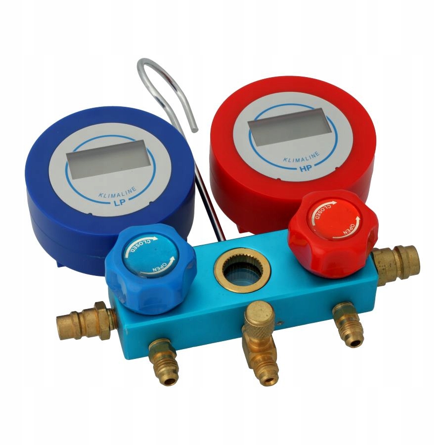 4-ventilová sada - elektronický manometer