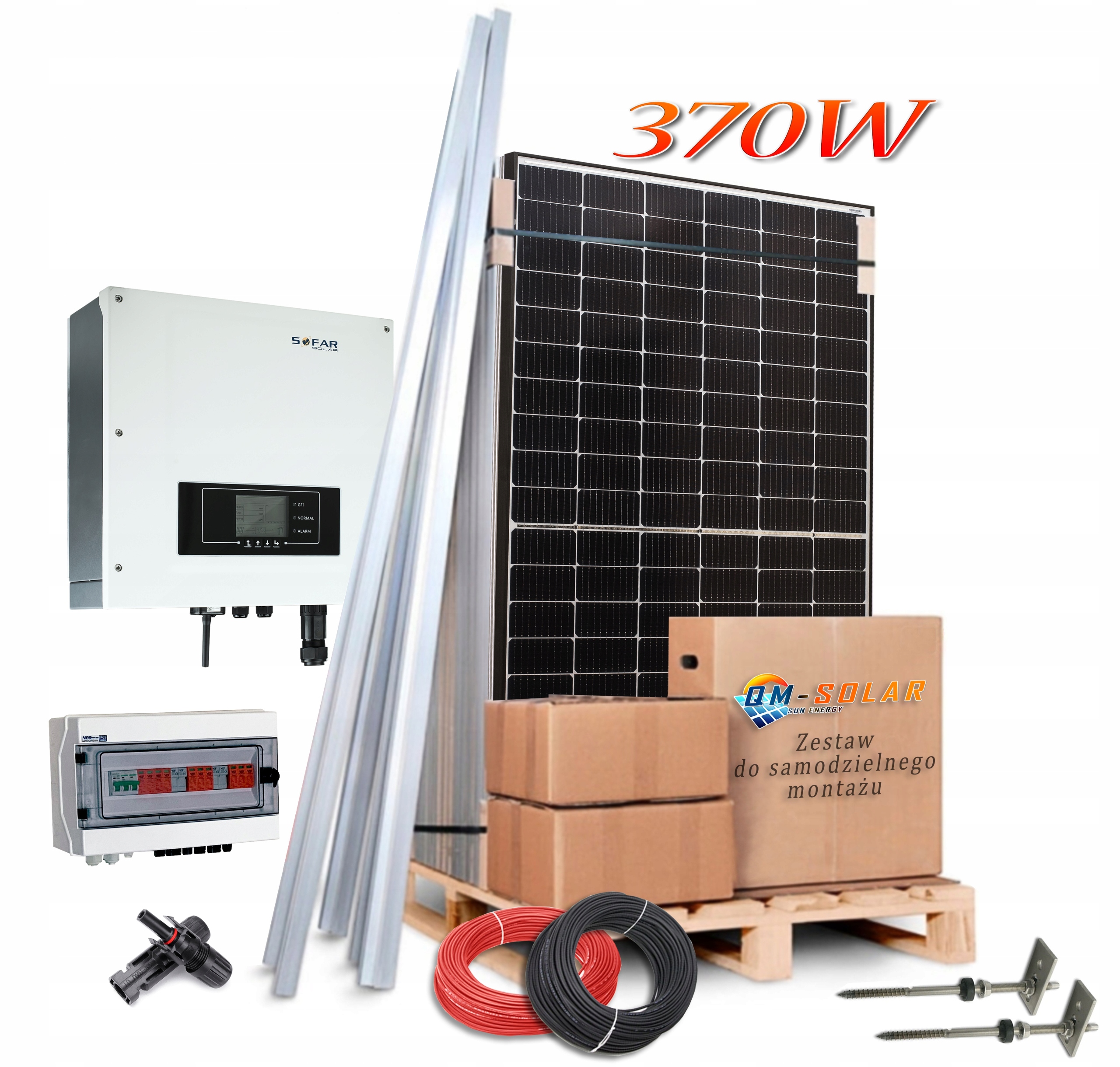Fotovoltaická sada 3f 5kW panely 370W Propagácia!