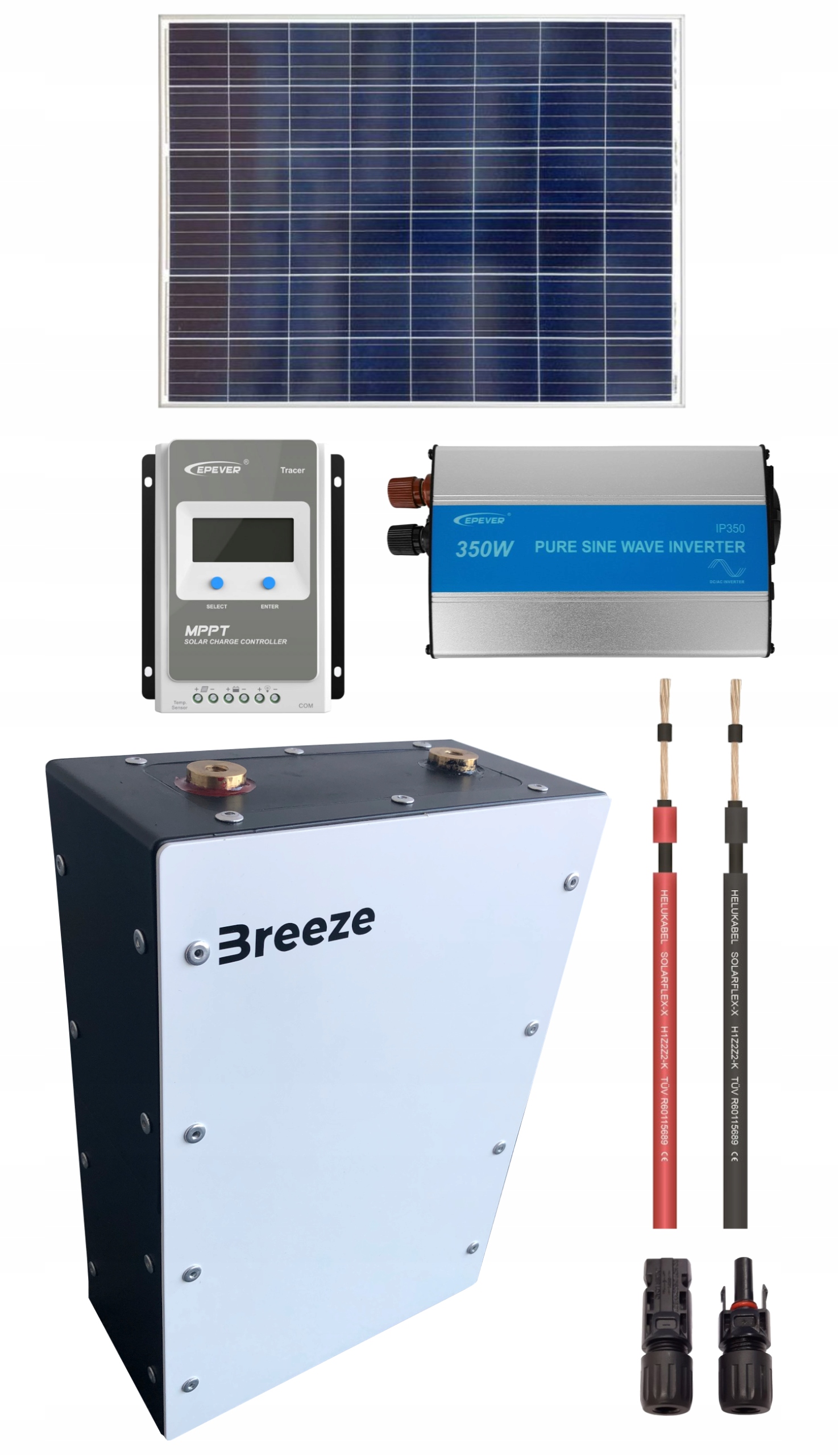 Off-grid solárna fotovoltaická sada 280W 486Wh