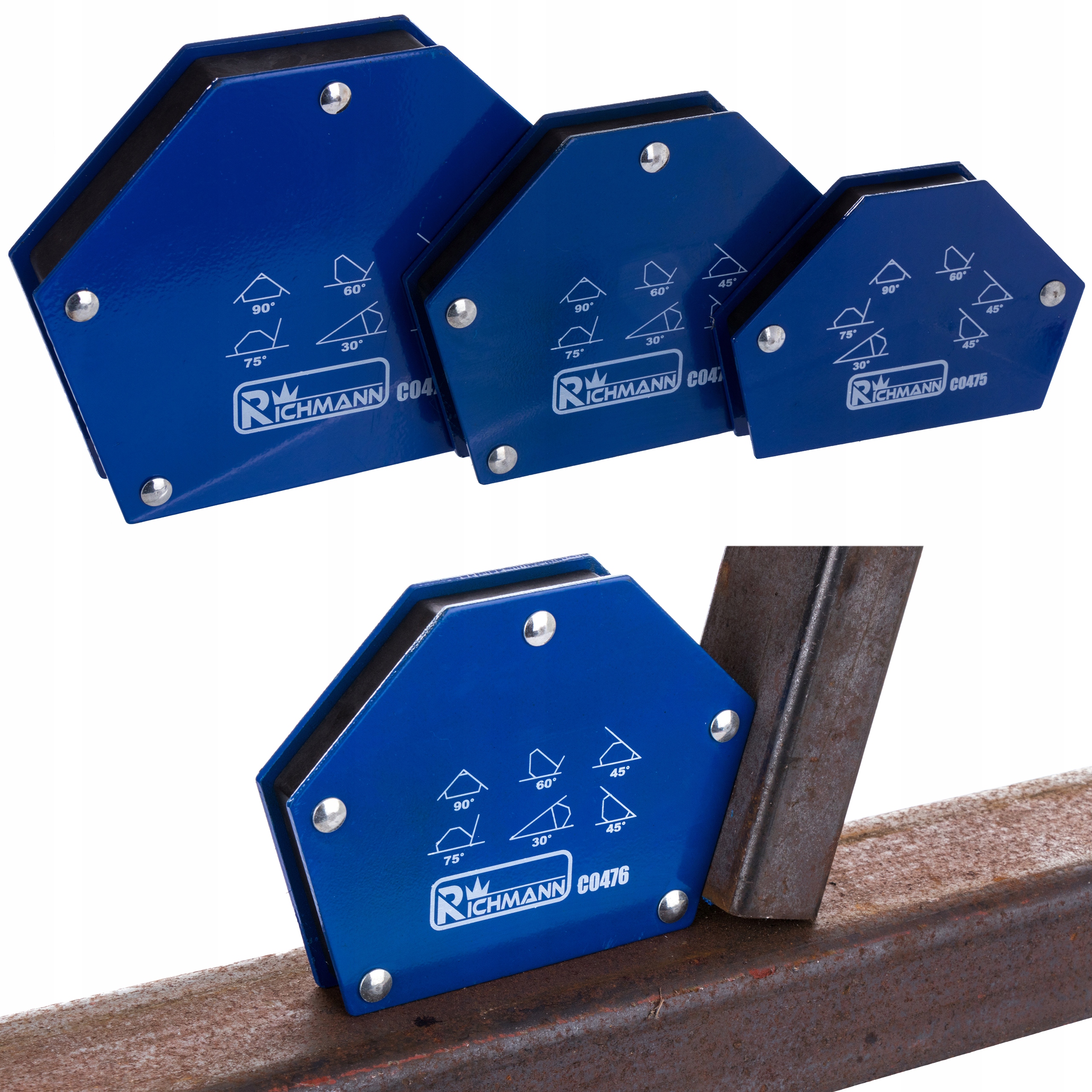 Sada magnetických uhlov 12,5 kg 25 kg 37,5 kg