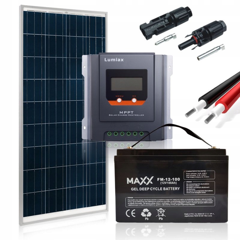 Solárna sada 160W 12V 100Ah holandský dom