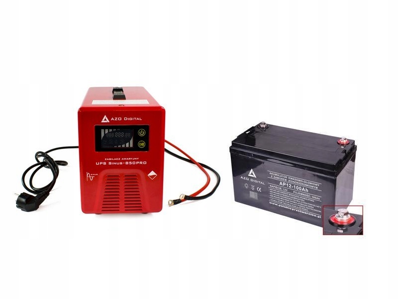 Sada záložného napájacieho zdroja Sinus-850PRO 850W + AK