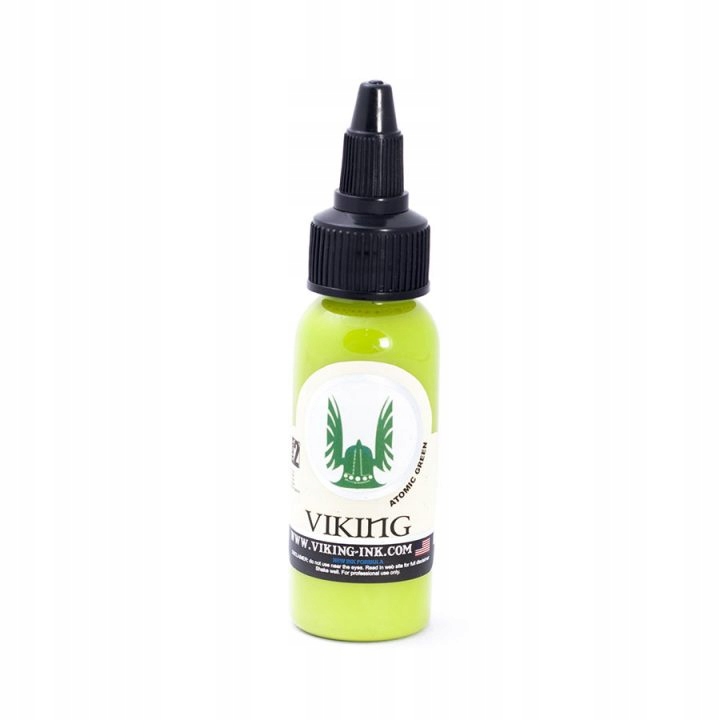 Zelený atrament na tetovanie VIKING - ATOMIC GREEN 15ML