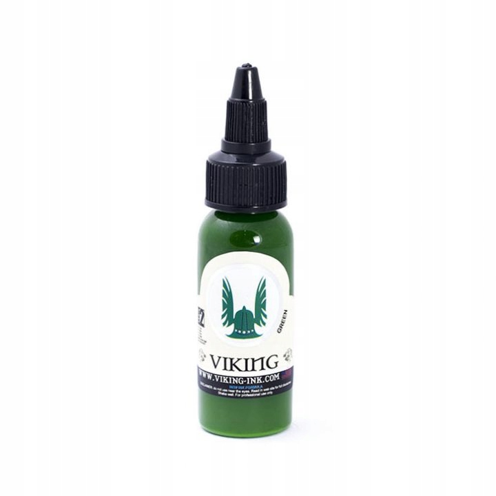 Zelený tetovací atrament VIKING - ZELENÉ 30ML INKOUSTY