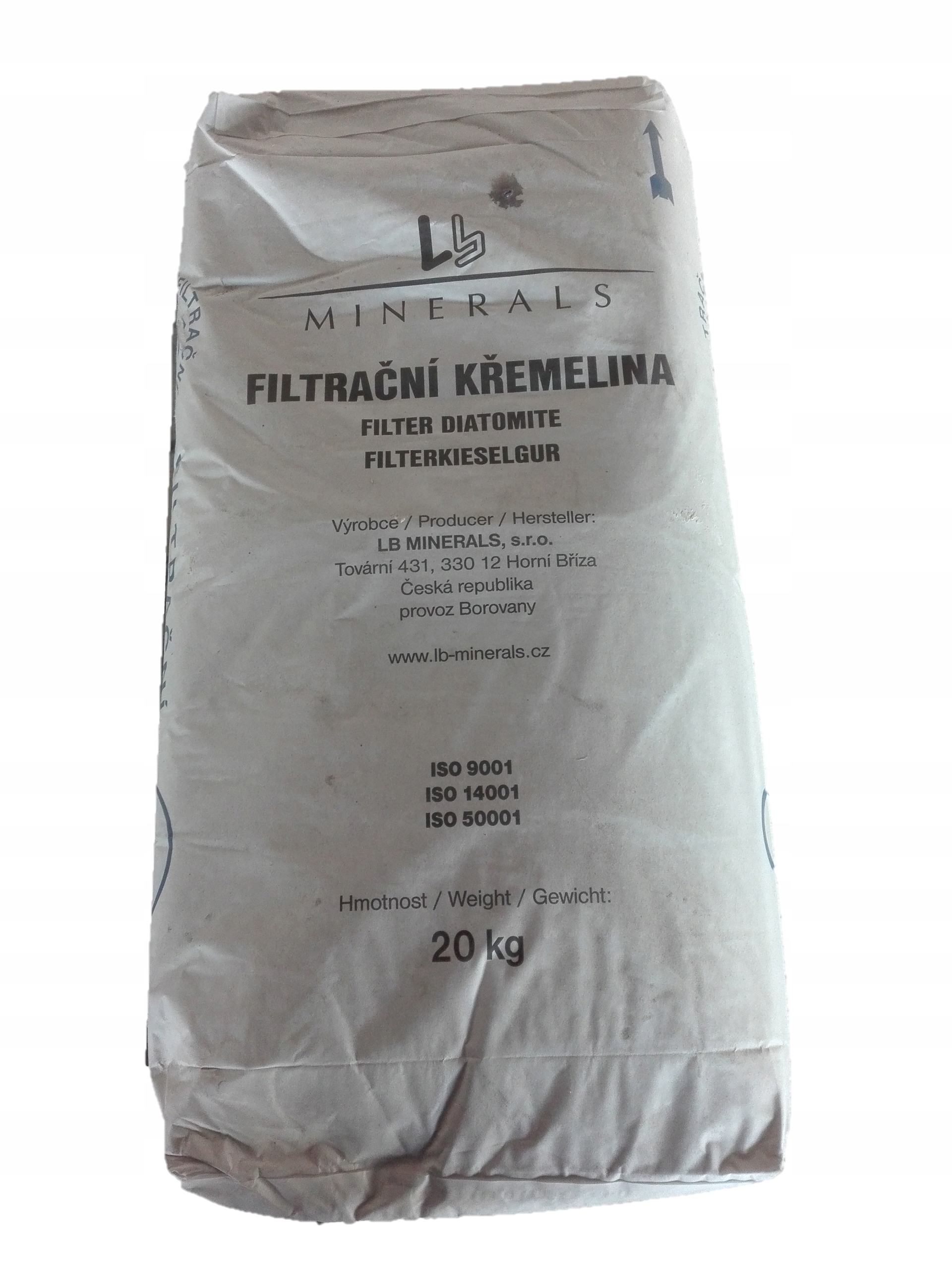 Filtrácia kremeliny F50 20 kg 88,88 netto