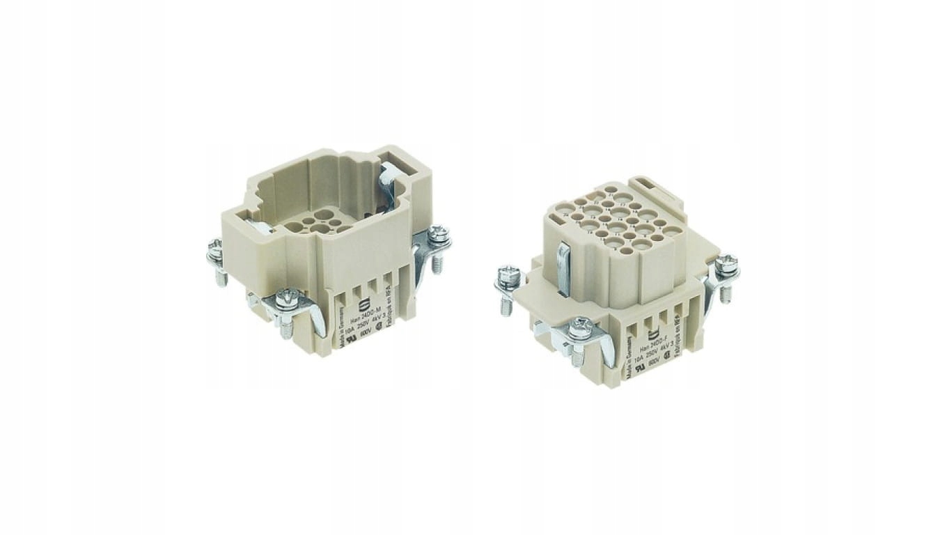 Krimpovací konektor (vložka) 24 + PE zástrčka 250V 10A Han