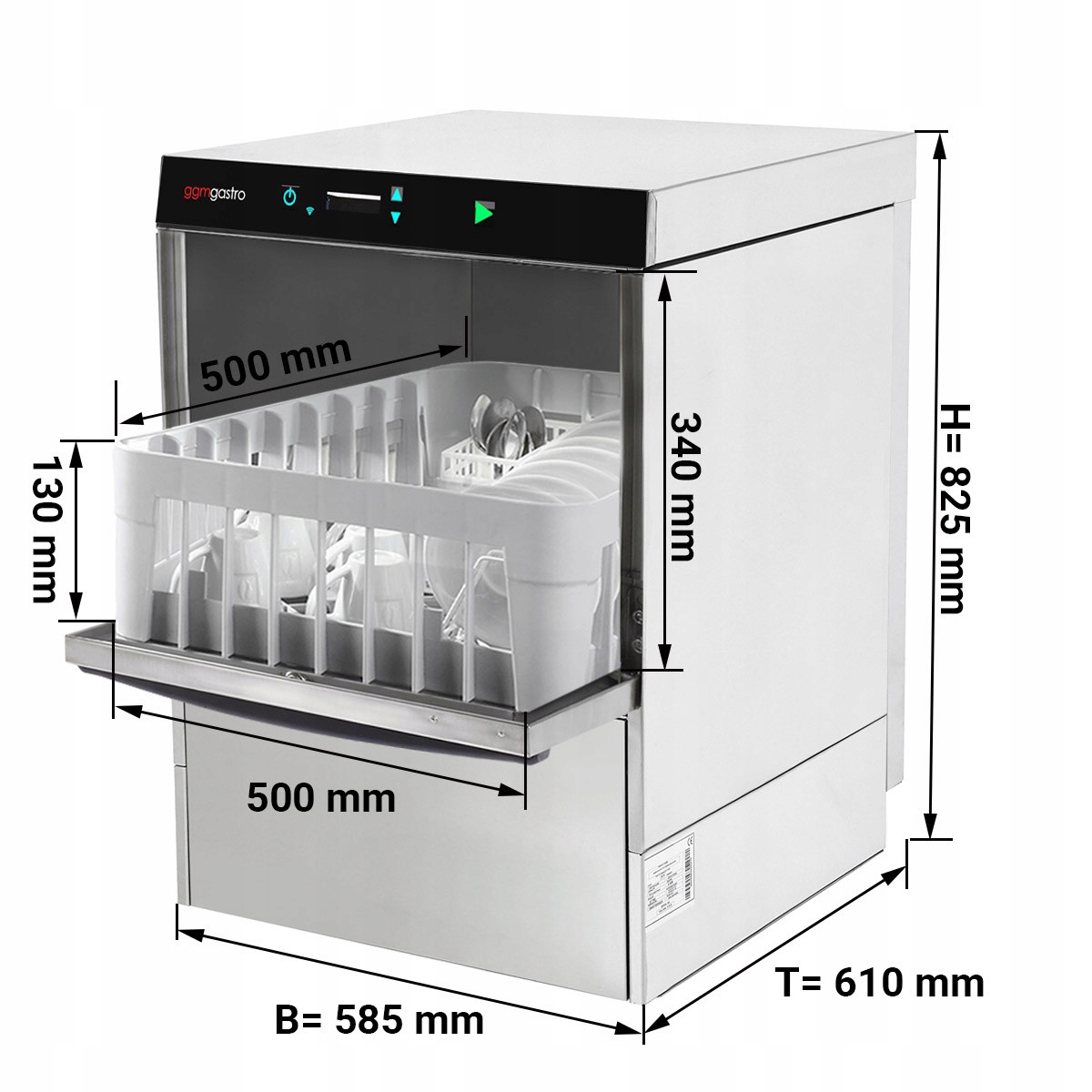Umývačka riadu 3,9 kW - GGM Gastro