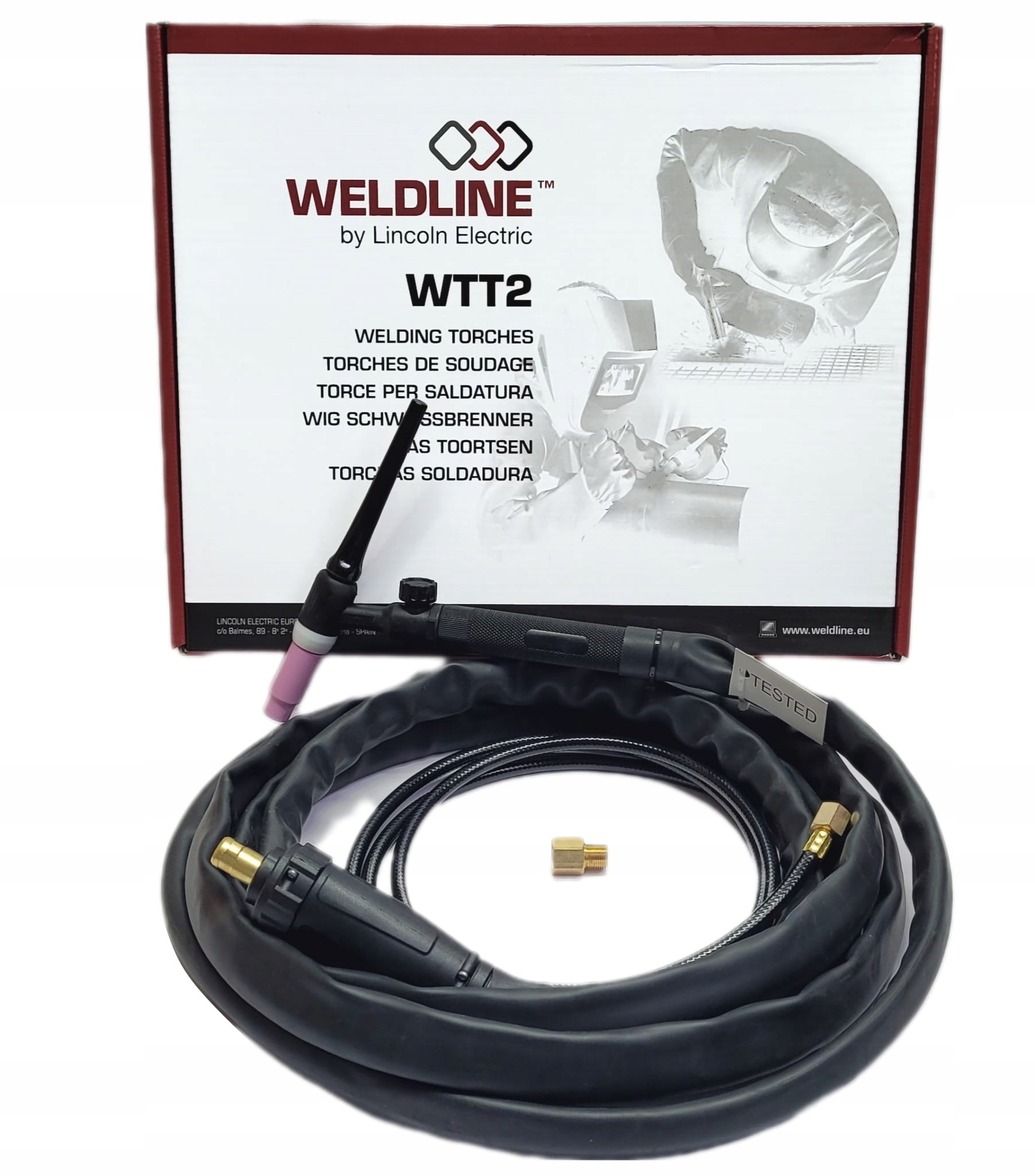 Zvárací horák TIG Lift WTT2 17V 4m Weldline