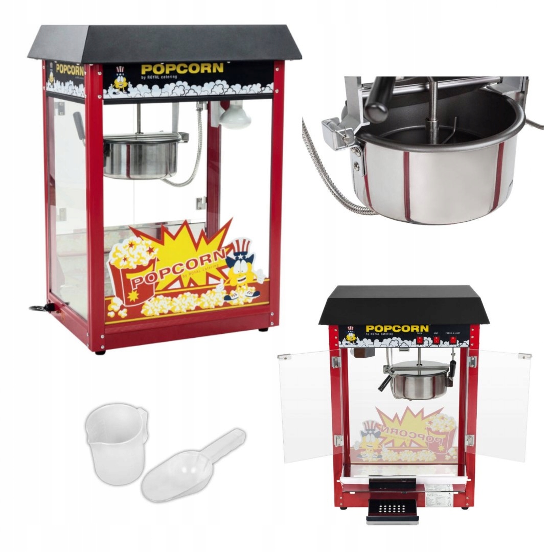 a1s Bar popcorn maker s čiernym priezorom
