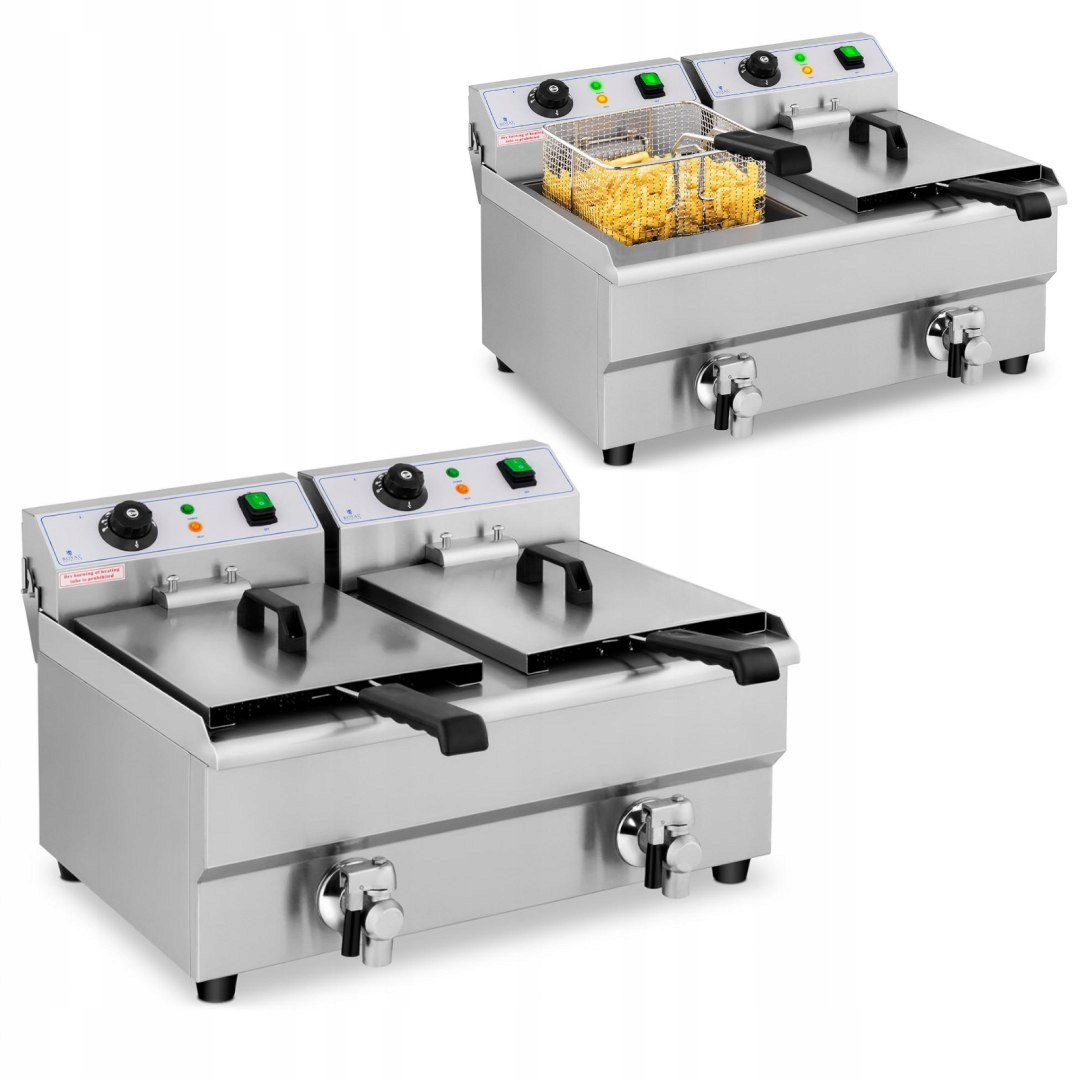 a1s Fritéza s kohútikom 2 x 3 000 W.