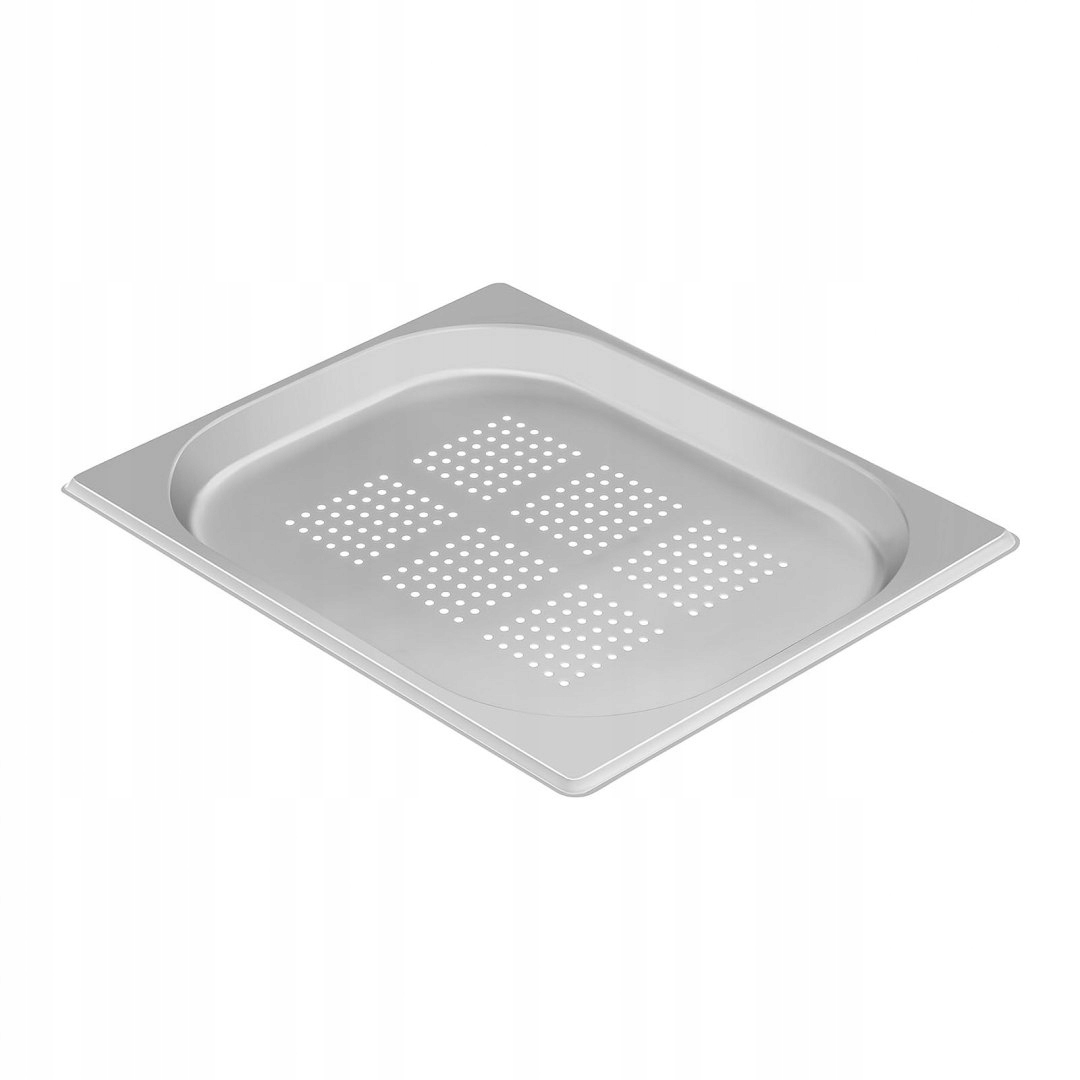 a1s Oceľová dierovaná nádoba GN1 / 2 hĺbka. 20 mm