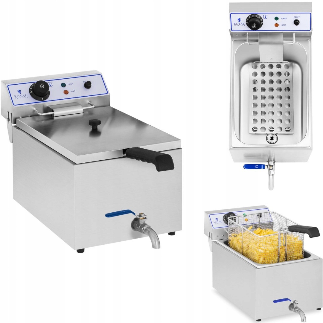 fritéza s rybími hranolkami a1s s faucetom 3000 W 17 l