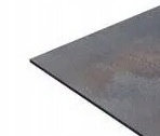 oceľový plech 2 mm 1000 x 1000 mm čierny s hmotnosťou S235