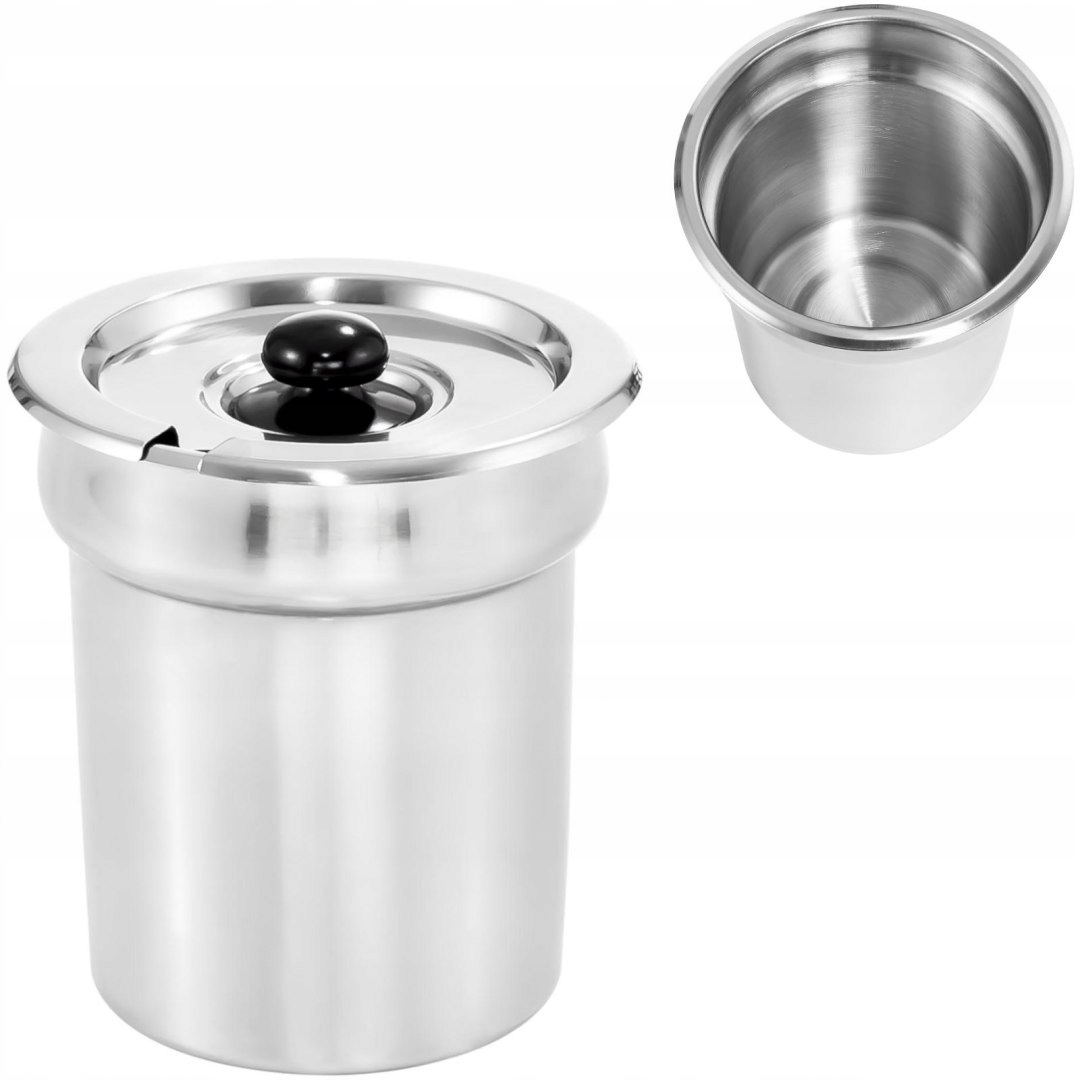 j8k Oceľový hrniec s pokrievkou pre bain-marie