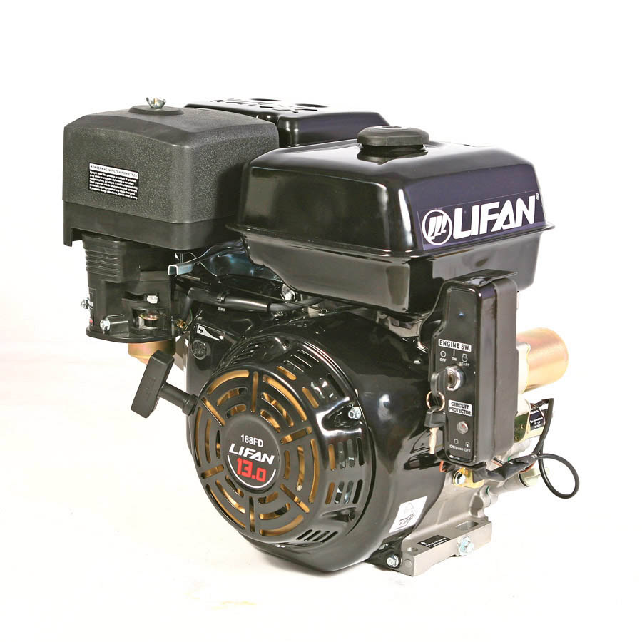 LIFAN 13 HP motor, elektrický štartér a štartér
