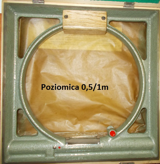 rámová vodováha stroja MPSr 315 0,05 mm / 1m