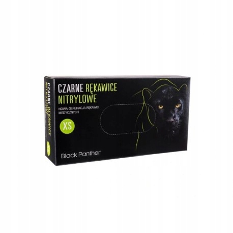 RUKAVICE BLACK PANTHER, 100ks. S ČIERNE