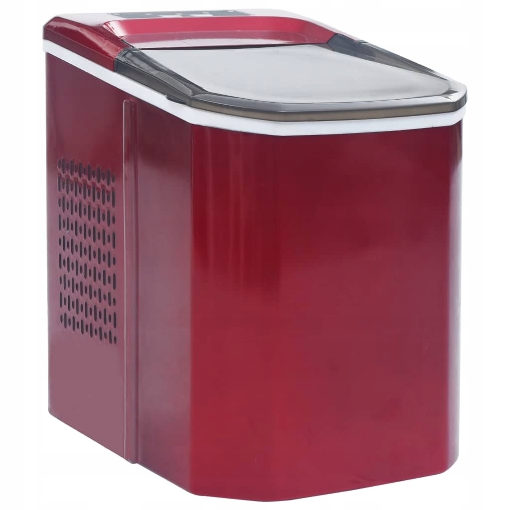 výrobník ľadu na kocky stradeXL, červený, 1,4 l, 15 kg