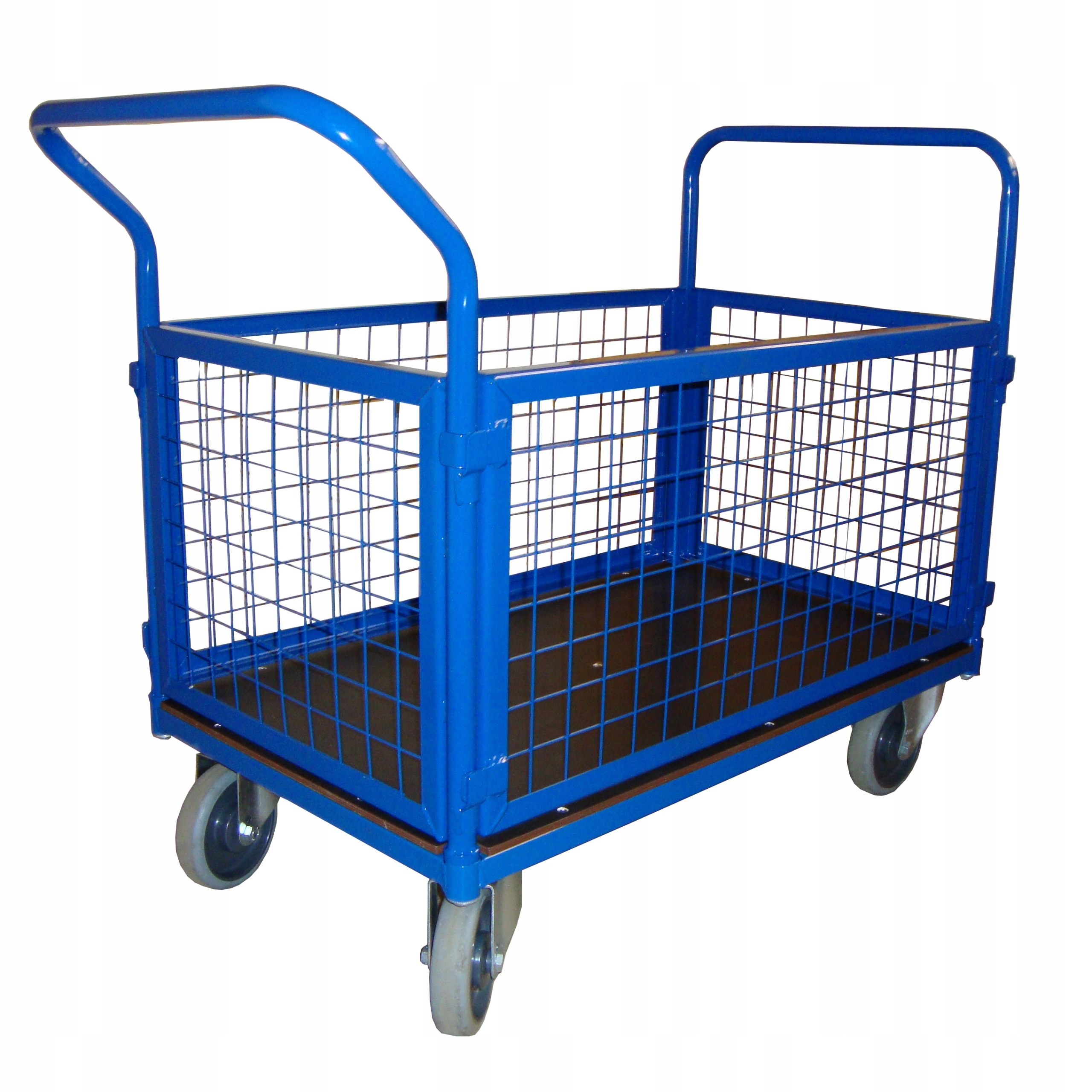 sieťový košík na platforme vozík 100x60cm 300KG