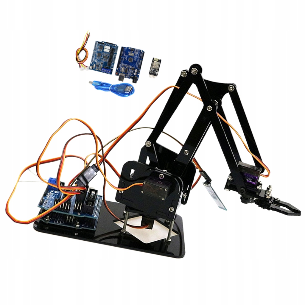 Sada robotických ramien Arduino pre domácich majstrov