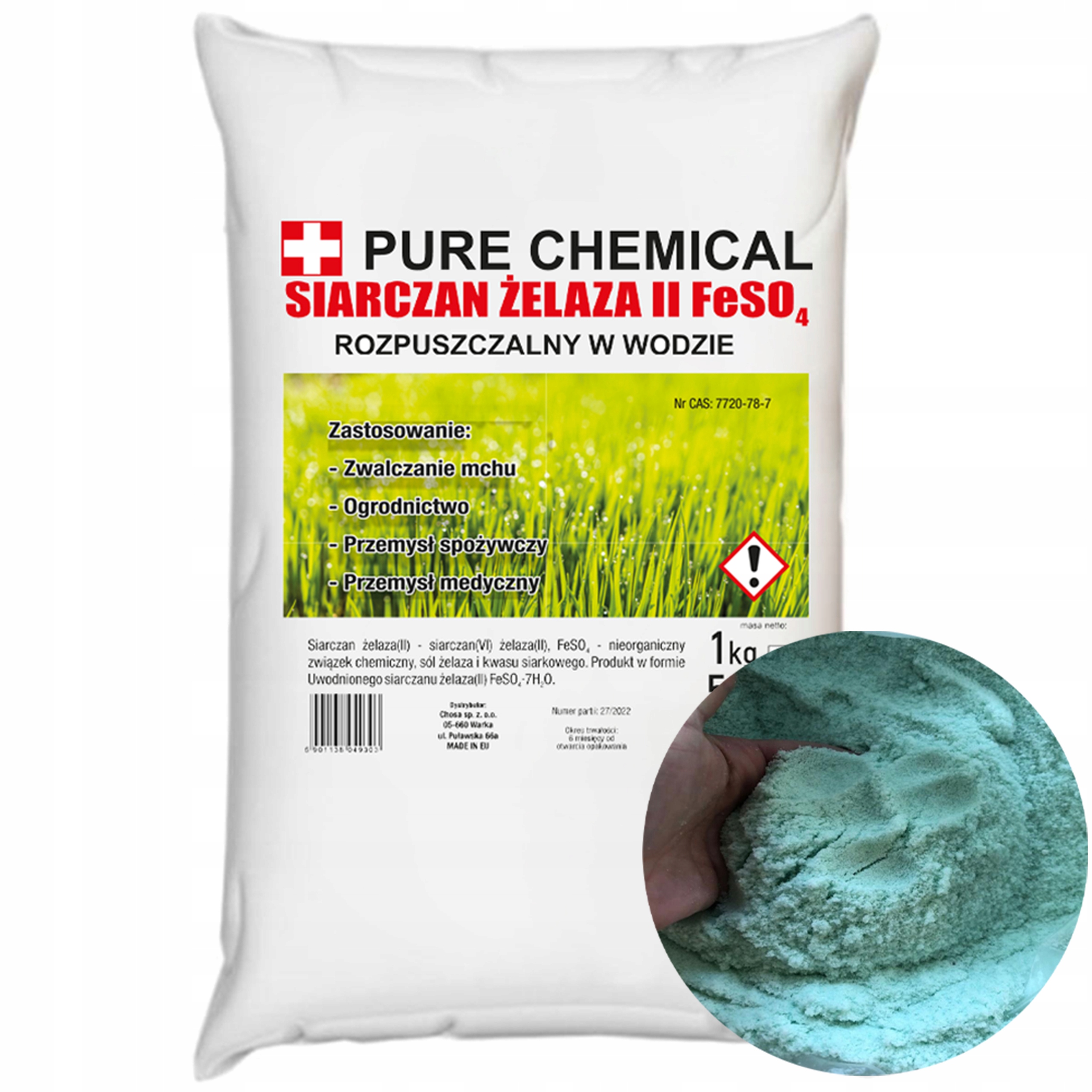 Sírne hnojivo, síranové kryštály Pure Chemical, bolo 25 kg