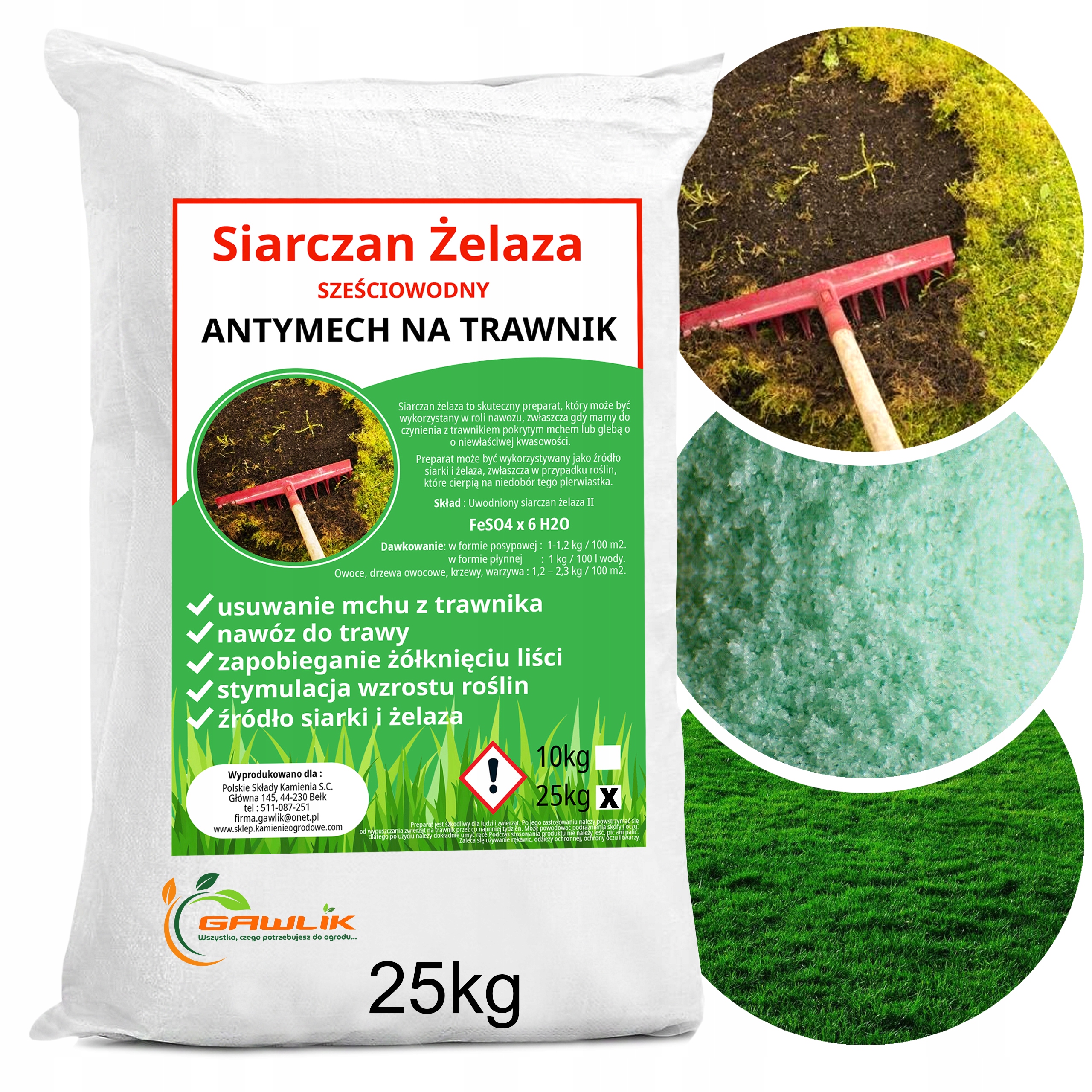 Organické, prírodné hnojivo Gawlik prášok 25 kg